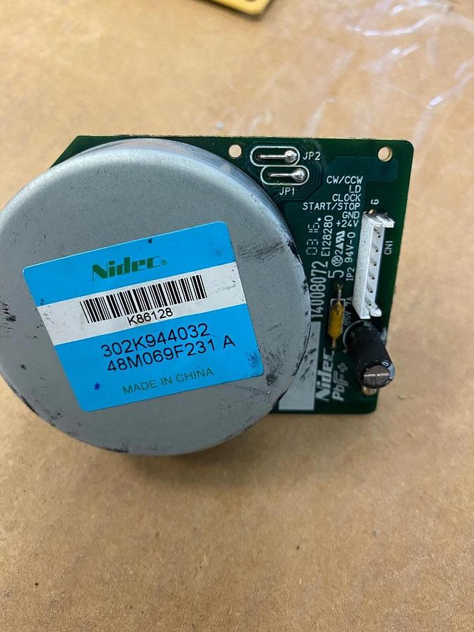 Used Nidec K86128 302K944032.  48M069F231 A motor From Kyocera TaskAlfa 8001i