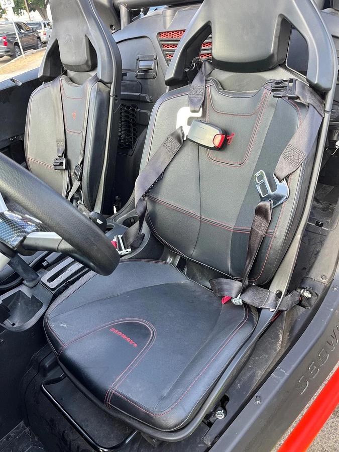 2024 Segway Powersports Villain SX10 S White Red Used 30 hours 80 Miles