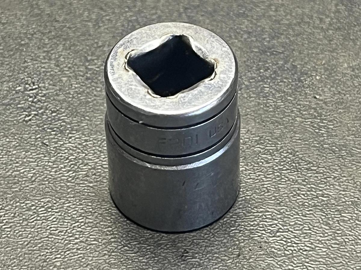 Used Snap On Tools F201 5/8" SAE Flank Drive Shallow Socket 3/8" Drive 12 Point USA