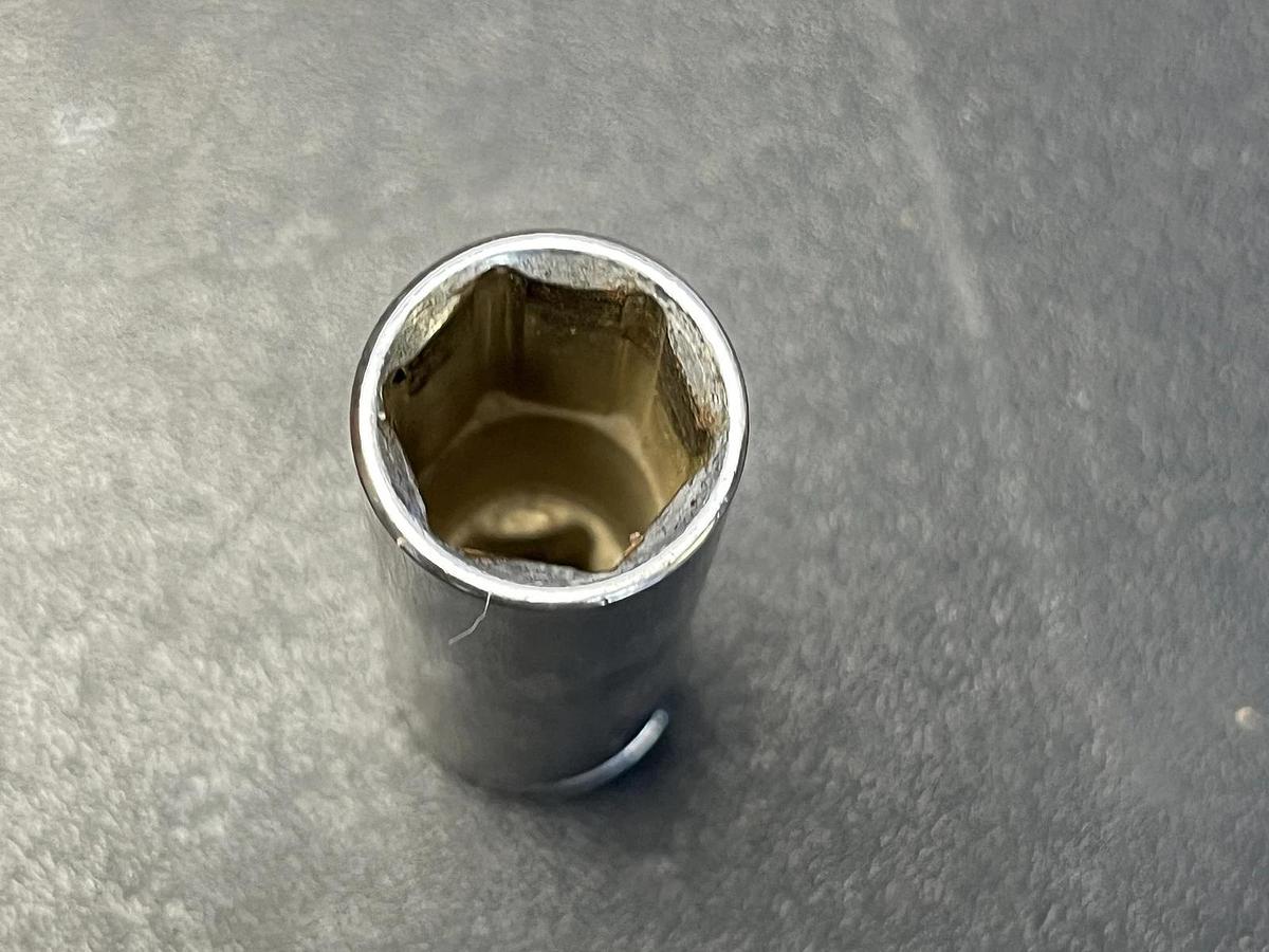 Used Chrome Vanadium " 6 Point 1/2 Deep Socket