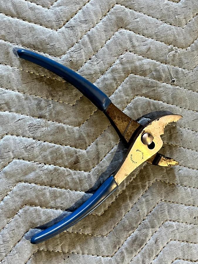 Used "Blue Point Tools 8"" Soft Grip Slip Joint Pliers BDG48CP | Single Item | Size: 8in | 1 Piece"