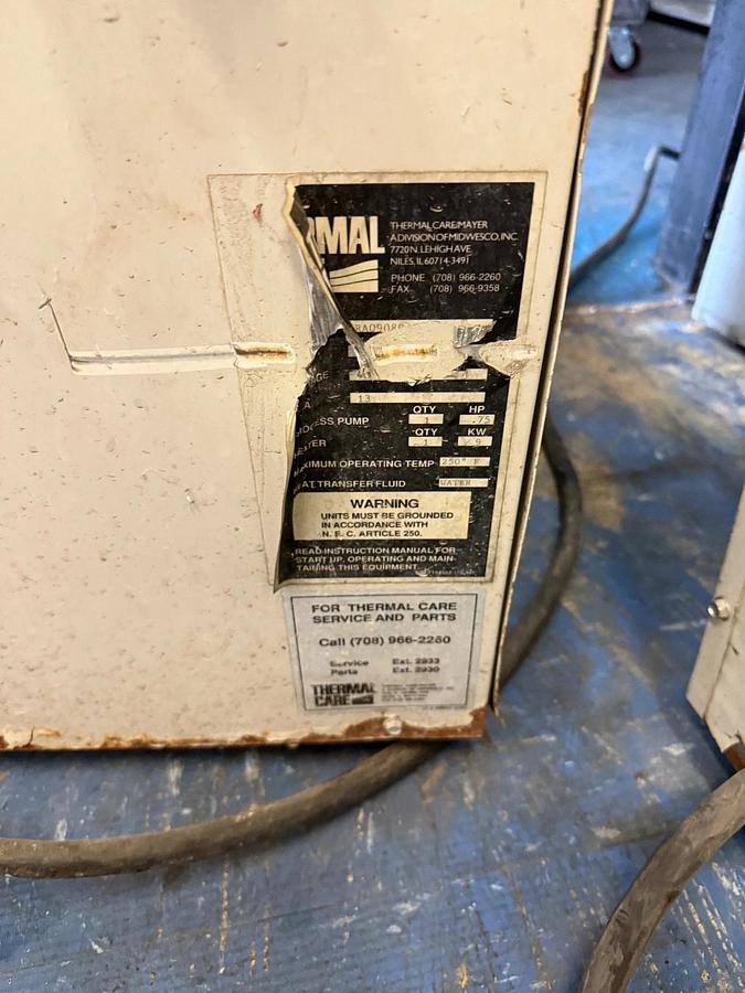 Used Thermal Care Aqua Therm RA Chiller