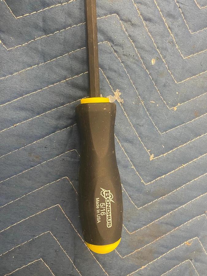 Used BONDHUS PROTANIUM HIGH TORQUE STEEL BALL DRIVER 3/8 SHAFT 15" OVERALL