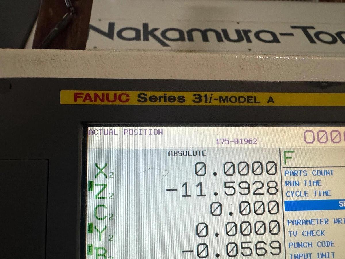 Used Nakamura-Tome Super Mill WY-250, Sub Spindle, Axis Fanuc 31i