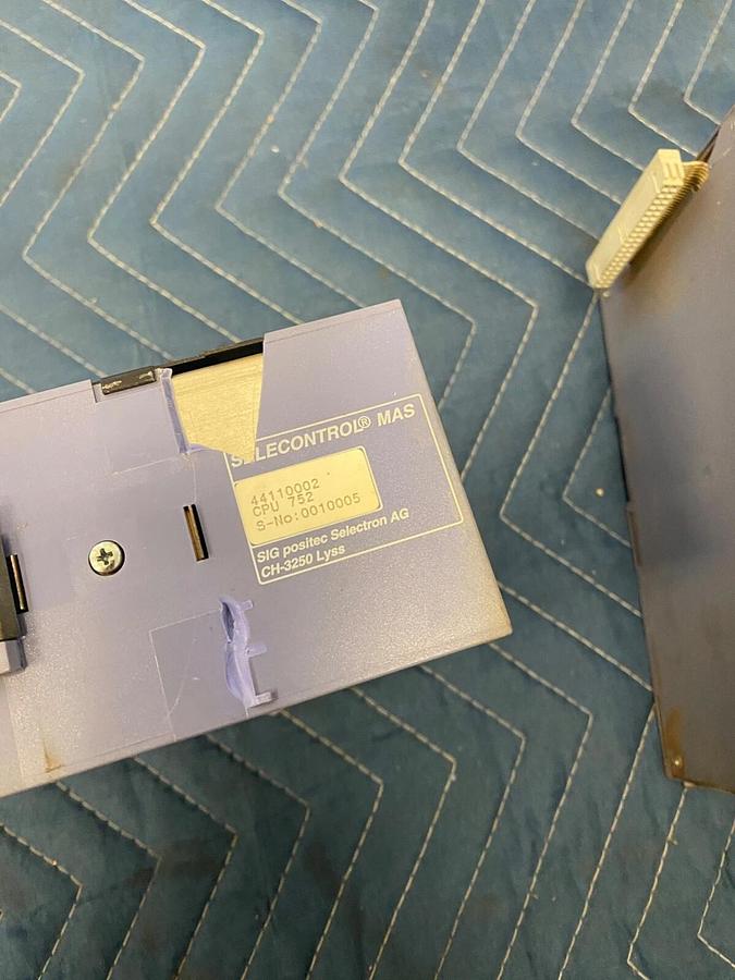 Used Selectron CPU 752, Selectron 4110002, Selecontrol Mas