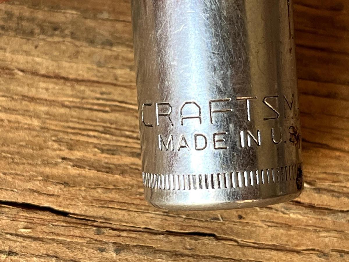 Used Craftsman Vintage 1/2" Drive 16MM 12 Point Shallow Socket Metric 44266 G USA