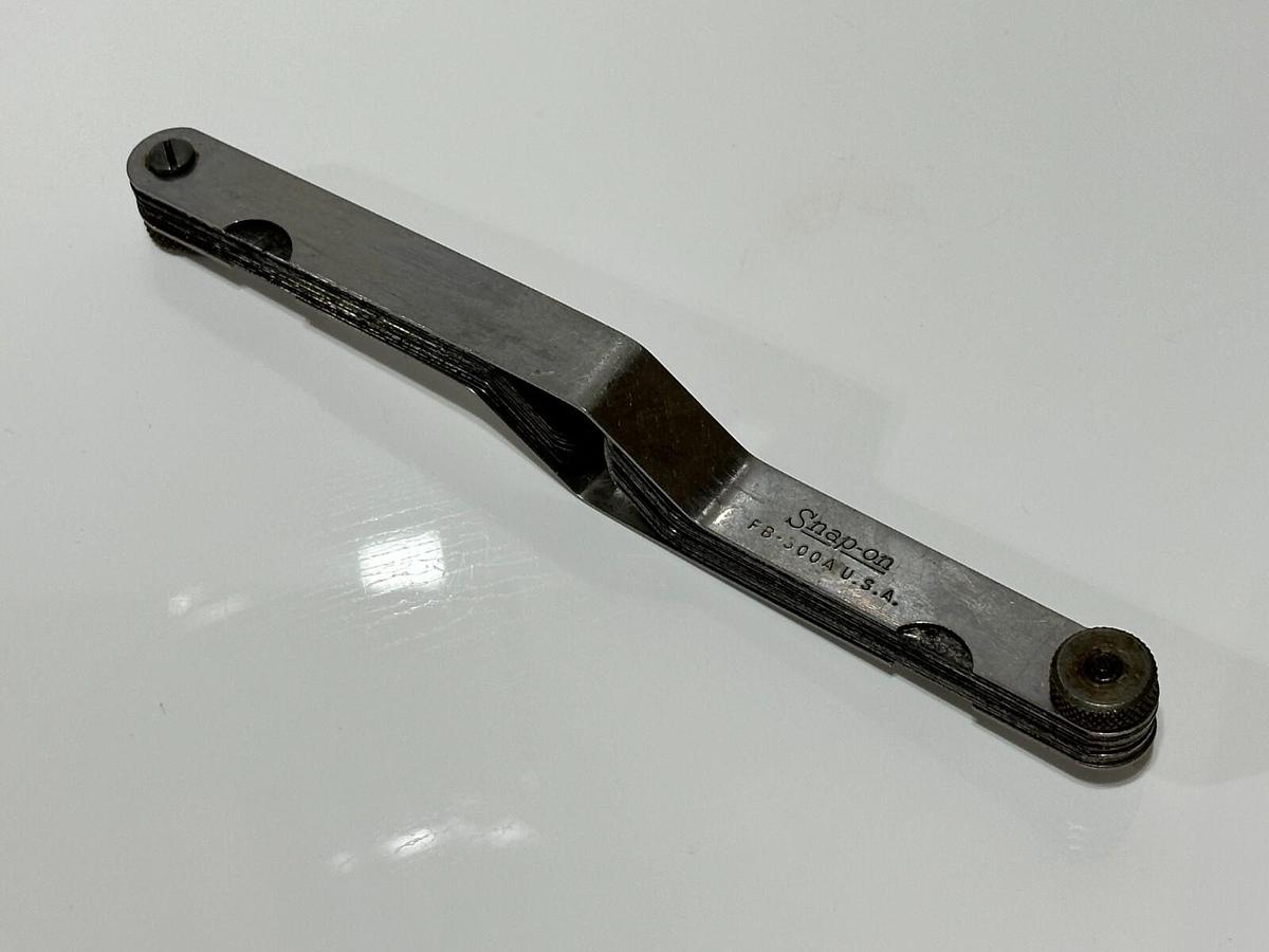 Used Snap-on FB300A Bent Blade Feeler Gauge Set USA