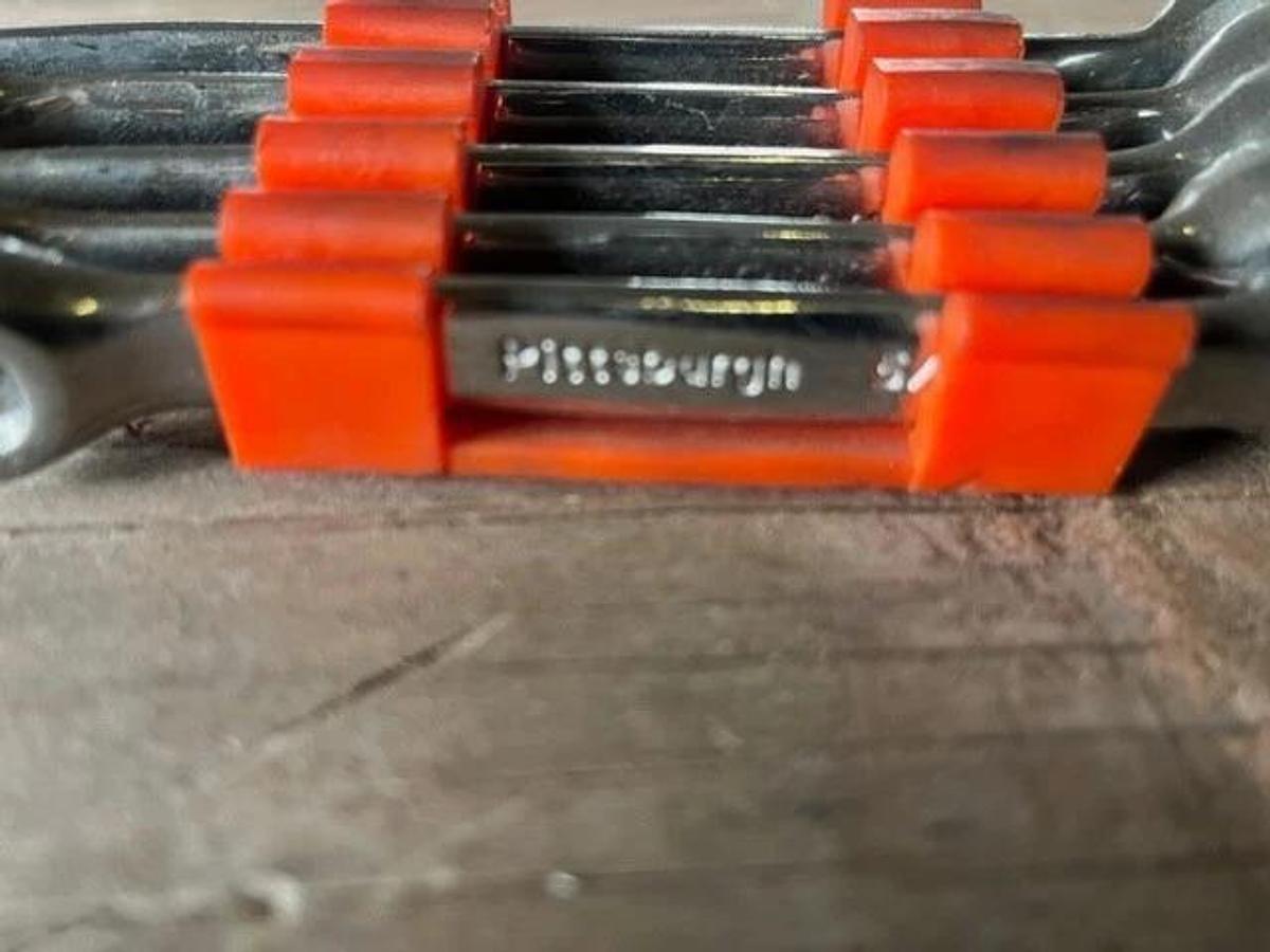 Used Pittsburgh 5pc Double-End Flare Nut Wrench Set Standard 1/4"-13/16"