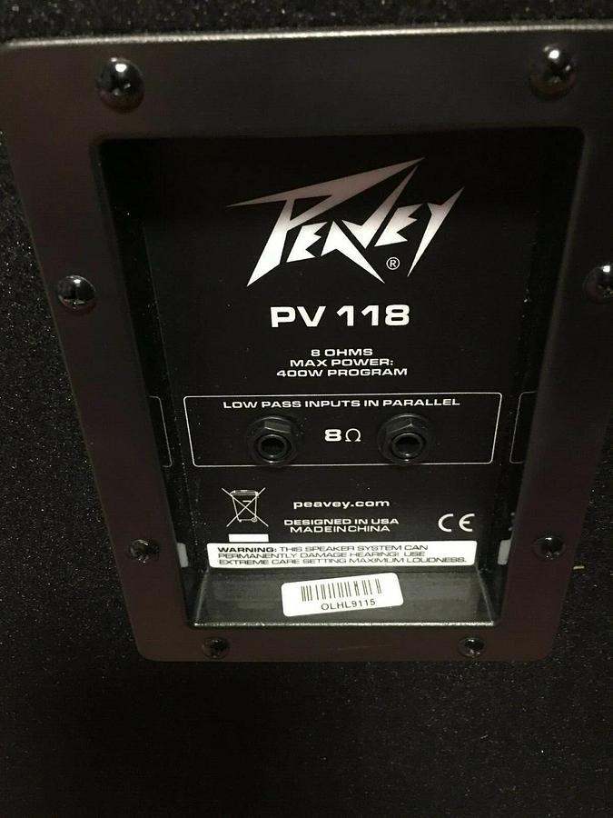 Used Peavey PV 118 18 Inch Subwoofer