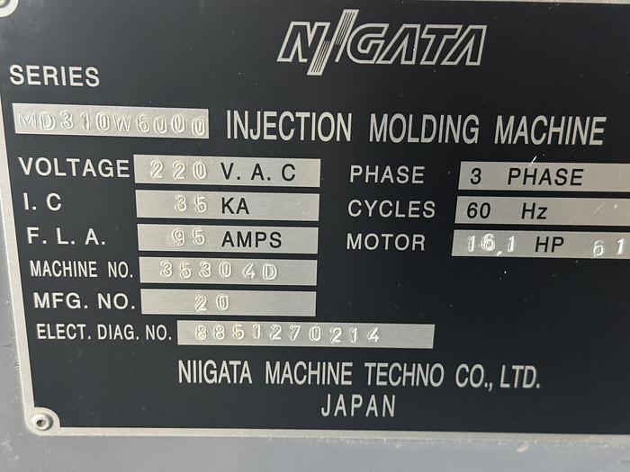 Used 2014 Nigata MD310W6000
