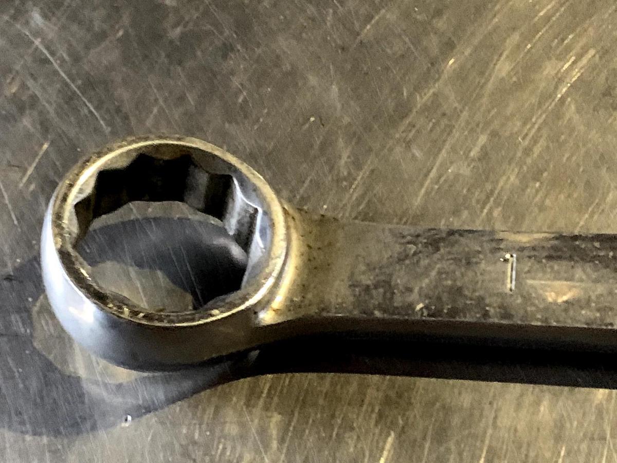 Used MAC Tools USA 1" SAE Long Length 12 Point Chrome Combination Wrench