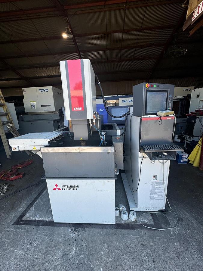 Used Mitsubishi EDM. EA8SM EDM, 2018, 4/7 SHUTTLE ATC, SYSTEM 3R, C-AXIS RAM-TYPE