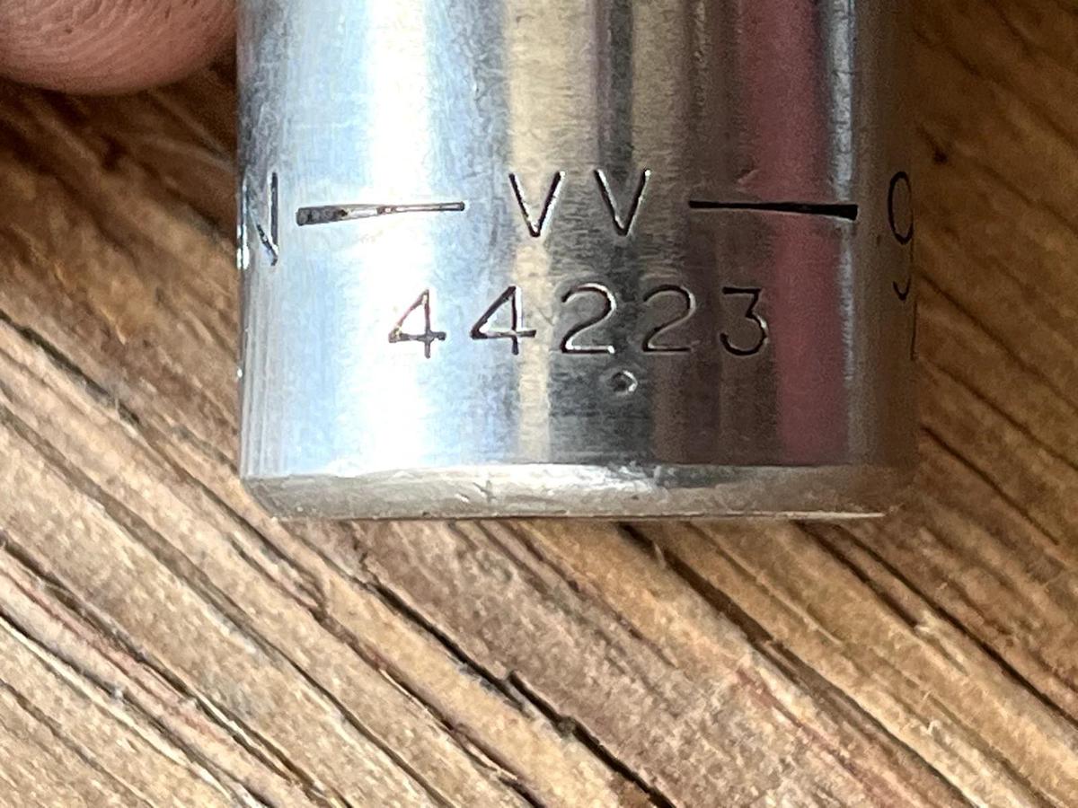 Used Vintage Craftsman 1/2" Drive 9/16" 8 Point Torx Shallow Socket SAE G 44223 USA