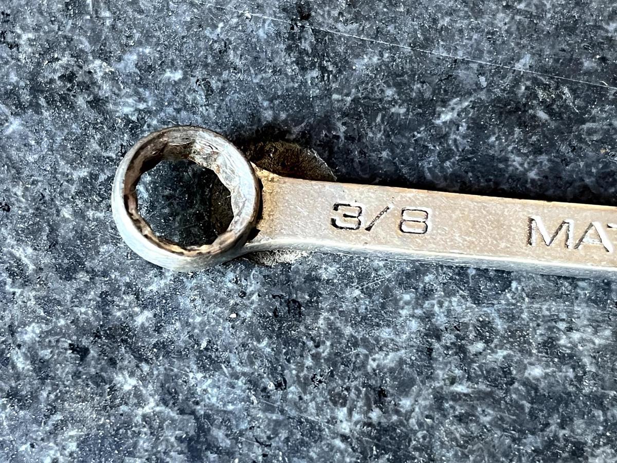 Used MATCO Tools USA WCH122, 3/8" COMBINATION WRENCH, 4.7" Long, 12Pt.