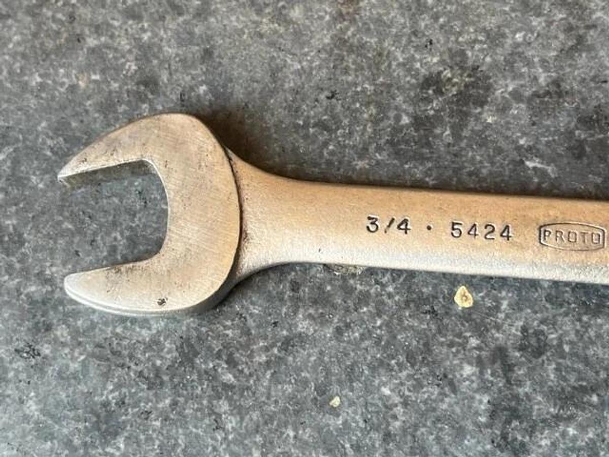 Used Challenger by Proto  5/8-3/4”Double Open End Wrench Made In USA