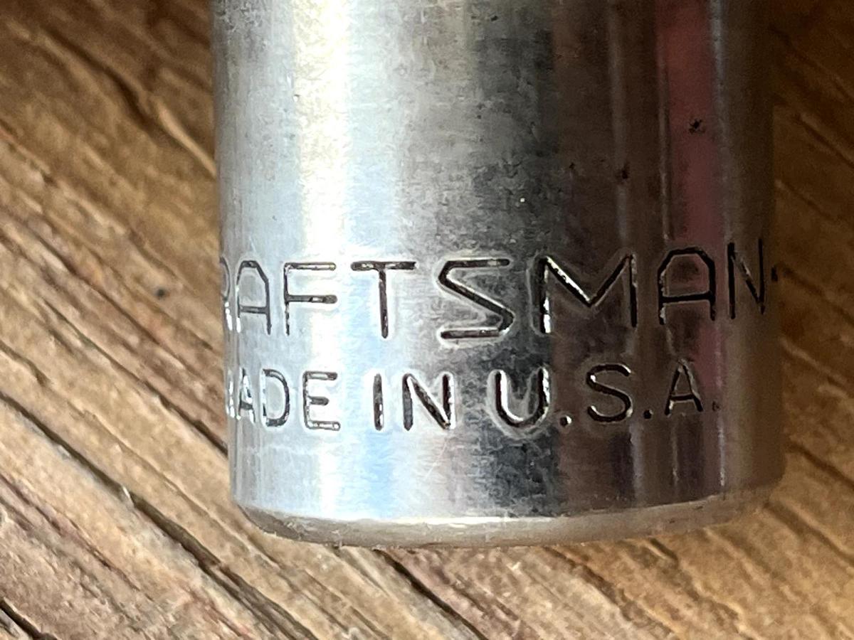 Used Vintage Craftsman 1/2" Drive 9/16" 8 Point Torx Shallow Socket SAE G 44223 USA