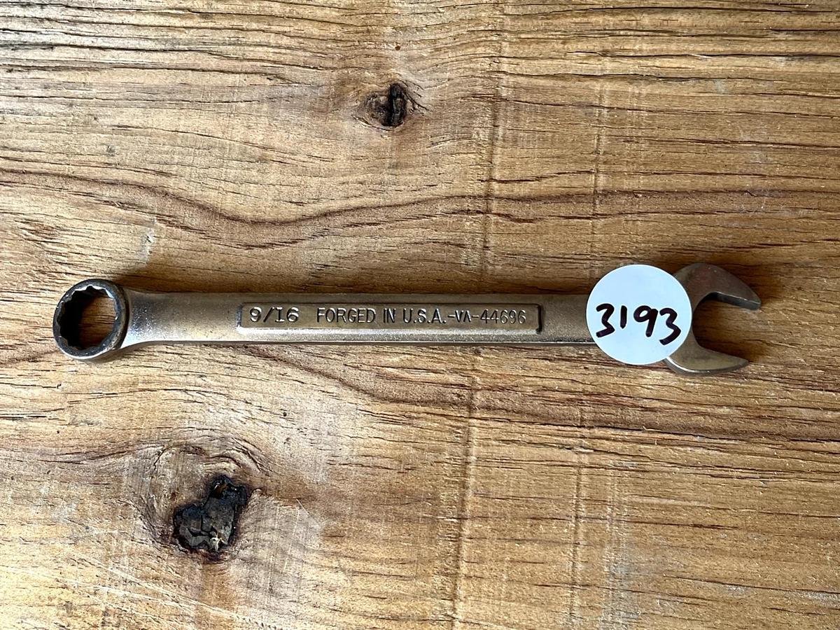 Used Craftsman Combination Wrench 9/16in.  12 Point  44696  -VV-