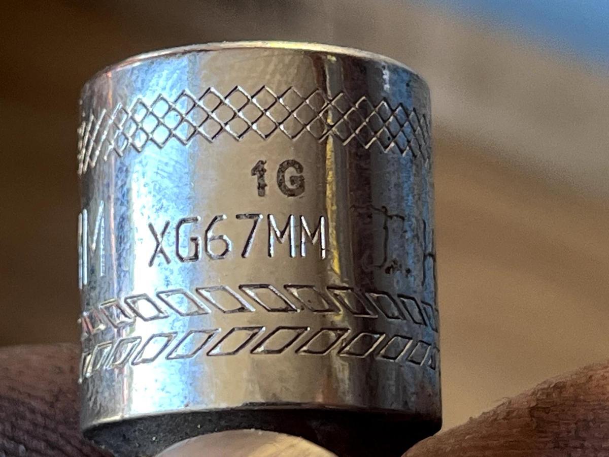 Used MAC TOOLS  XG67MM  3/8" Drive Metric  7mm 6-Point Socket