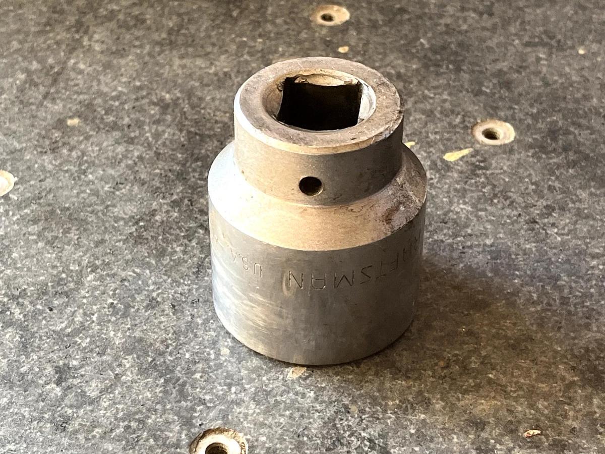Used CRAFTSMAN USA 3/4" DRIVE 1-5/8"  SHALLOW SOCKET V-47783 12-PT.