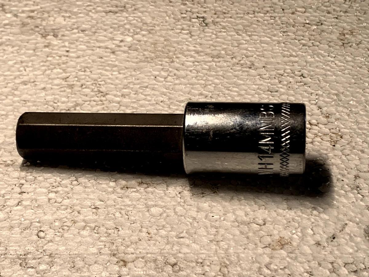 Used Mac Tools 1/2" Drive Hex Driver 7/16" VH14