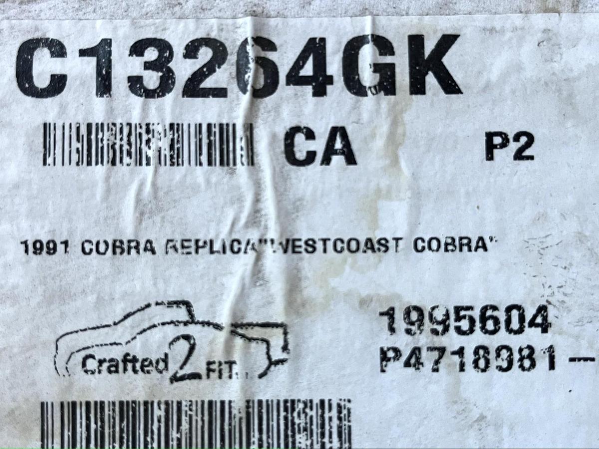 Used California Car Cover Fits Cobra Kit Car.  Never Opened