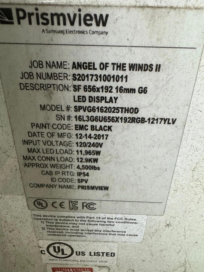 Samsung PRISMVIEW LED Wall 50' x 10' tall NEW NEVER INSTALLED.