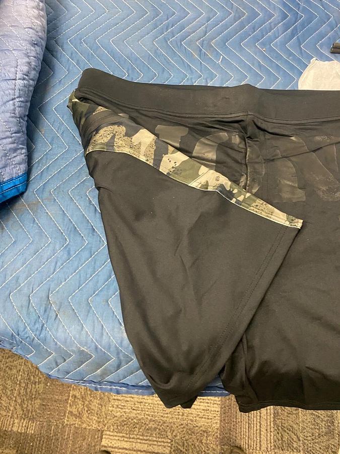Men's Official LIONS NOT SHEEP BLACK/CAMO Hybrid workout Short Size S