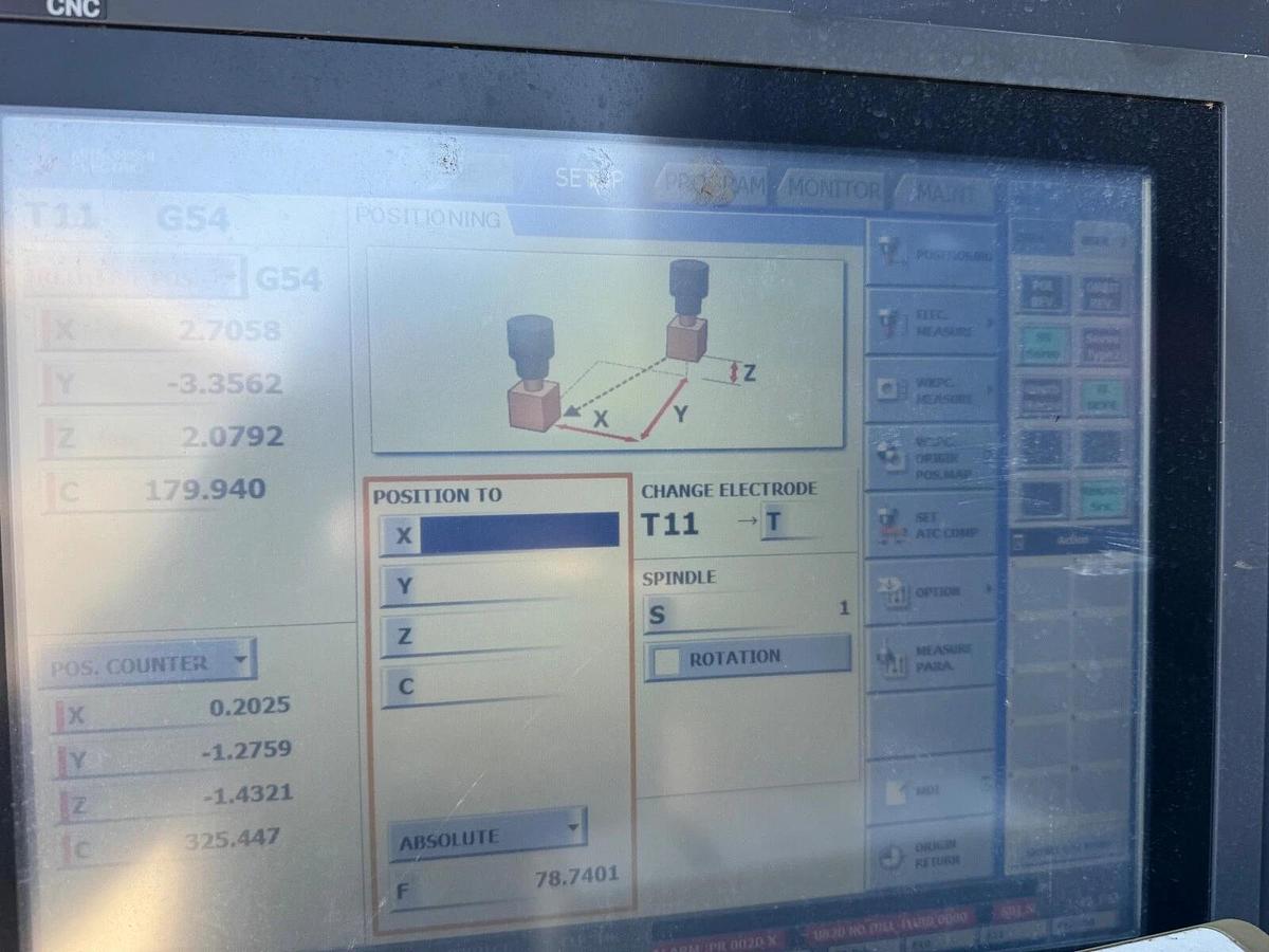 Used Mitsubishi EDM. EA8SM EDM, 2018, 4/7 SHUTTLE ATC, SYSTEM 3R, C-AXIS RAM-TYPE