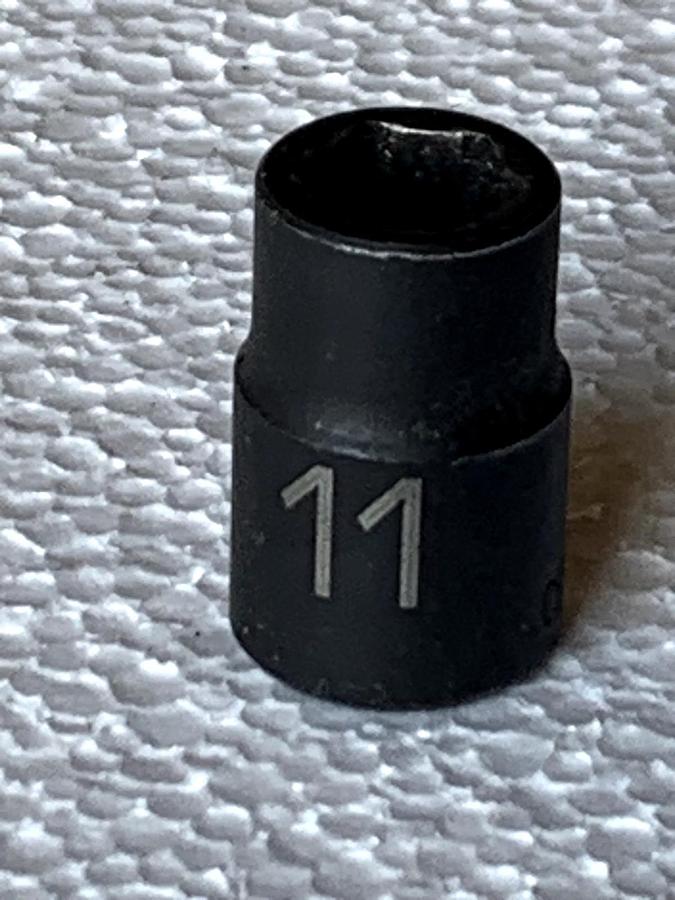Used Matco USA 11mm 6 Point 3/8" Drive Shallow Impact Socket BP11MBV
