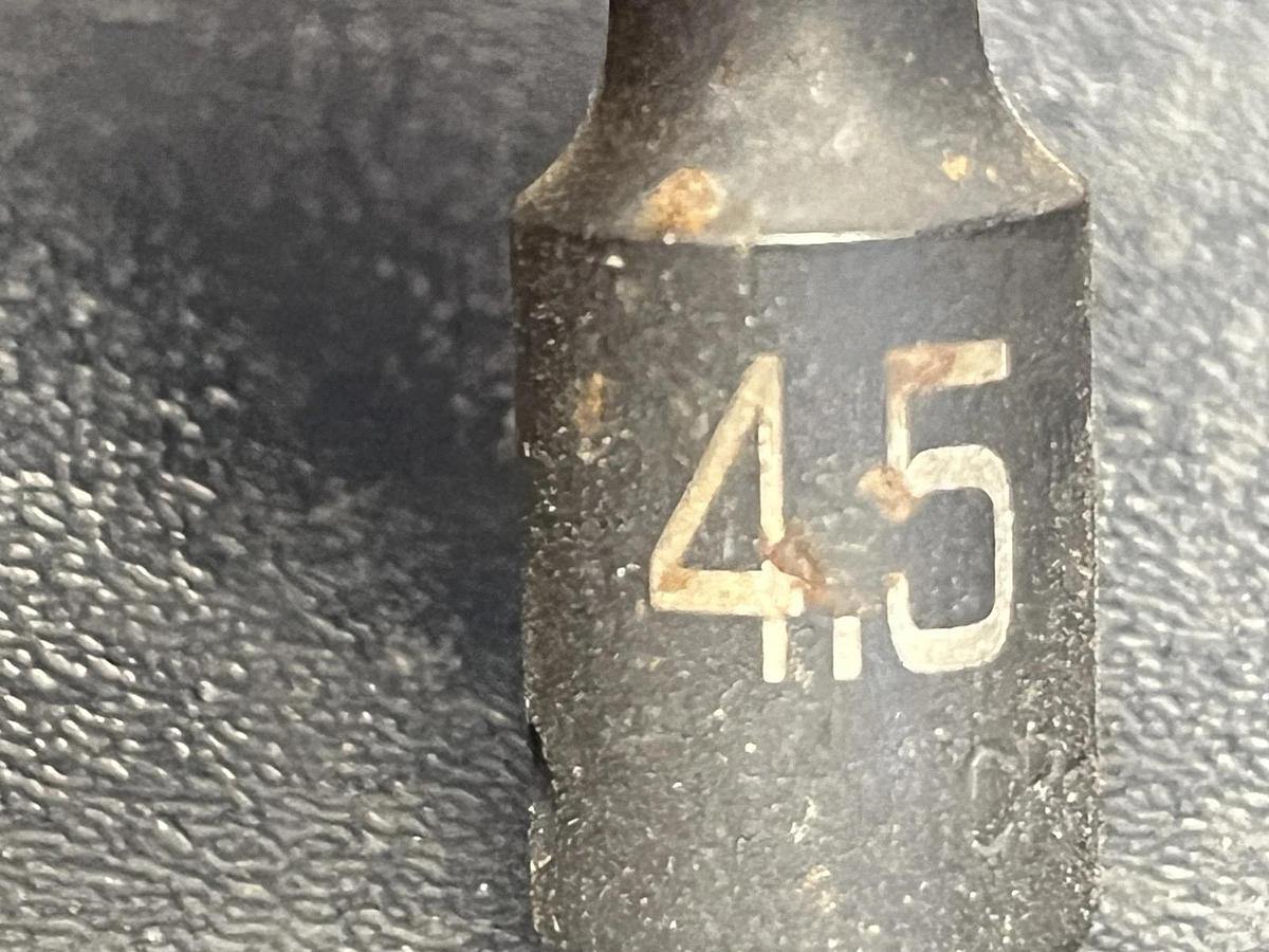 Used MATCO Tools "ADV" ADP4.5M6V, 1/4" Drive 4.5mm. 6Pt. Impact Socket, 2" Deep