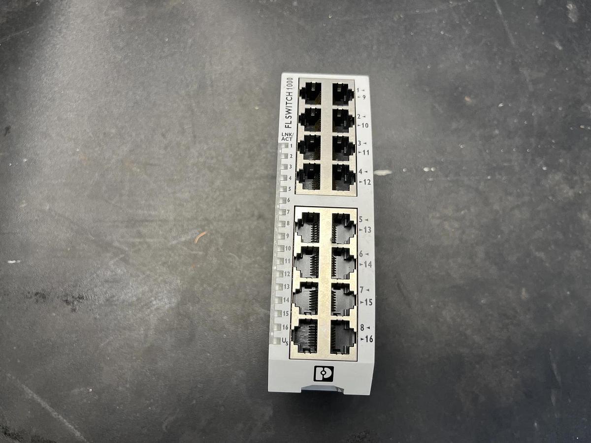 Used PHOENIX CONTACT FL SWITCH 1016N / FLSWITCH1016N Ethernet Switch
