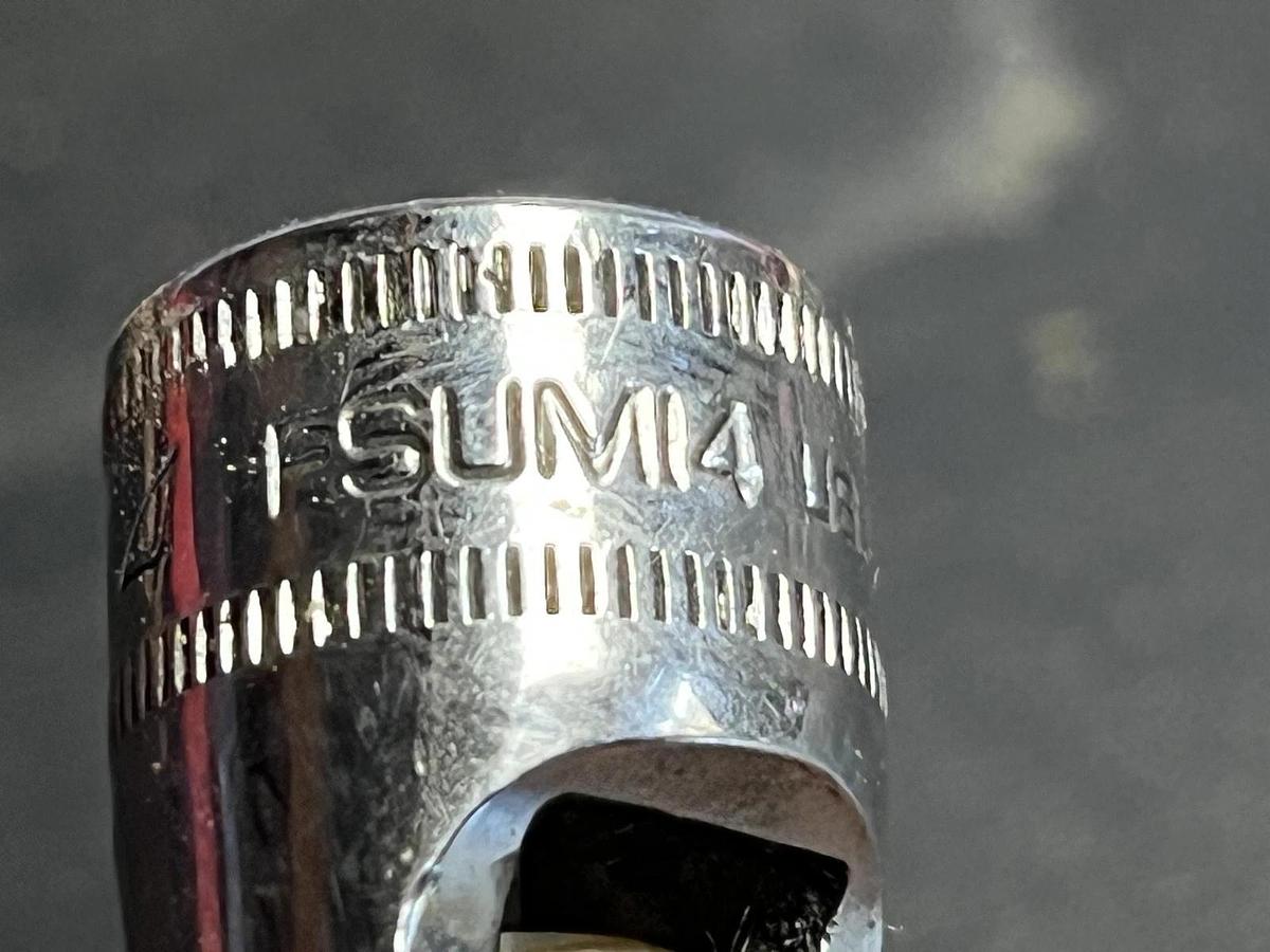 Used Snap On Tools FSUM14A 3/8” Dr 6 Pt Metric 14mm Flank Dr Shallow Universal Socket