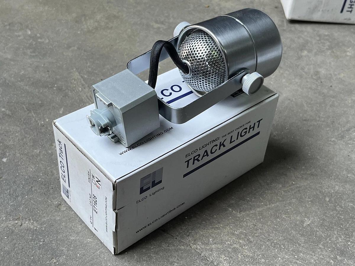 Used Elco ET1628W Garda 1-Light 5" High Track Head for H-Track Systems -N