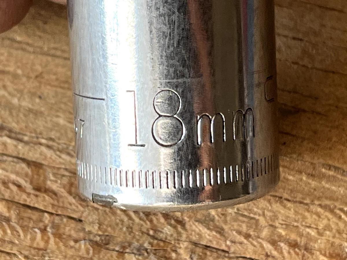 Used NEW Craftsman 18mm 1/2" Drive Metric 12 Point Socket - 44267