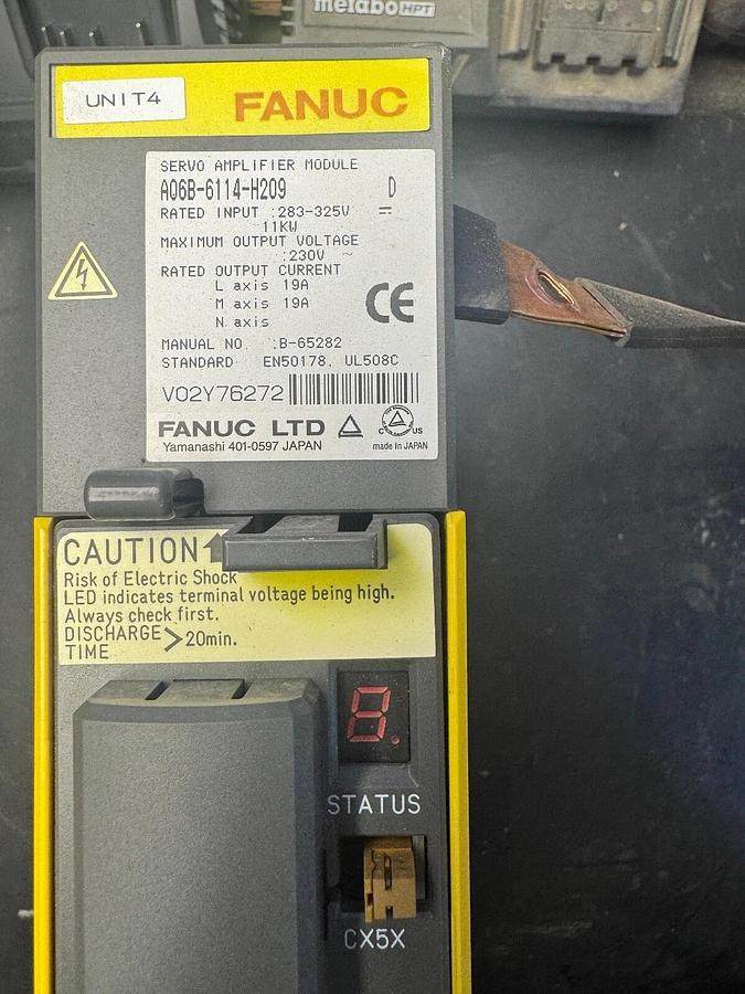 Used Fanuc Servo Amplifier Module A06B-6114-H209. V04622533