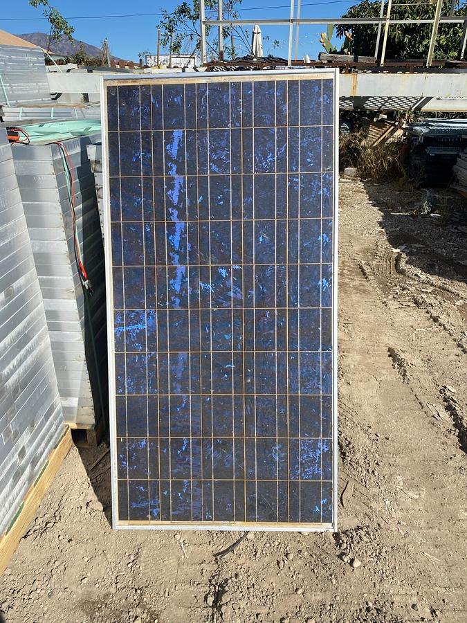 Used 12 cents/watt Mitsubishi 170W Solar Panel Model PV-MFt170EB4