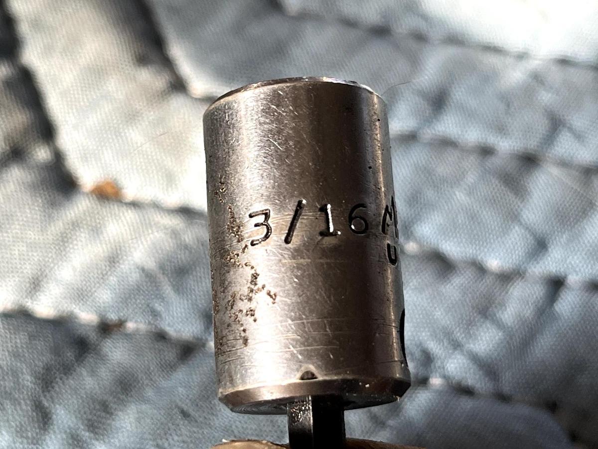 Used MAC Tools USA 3/8" Drive, 3/16" SAE Hex Bit Chrome Socket Driver X66D