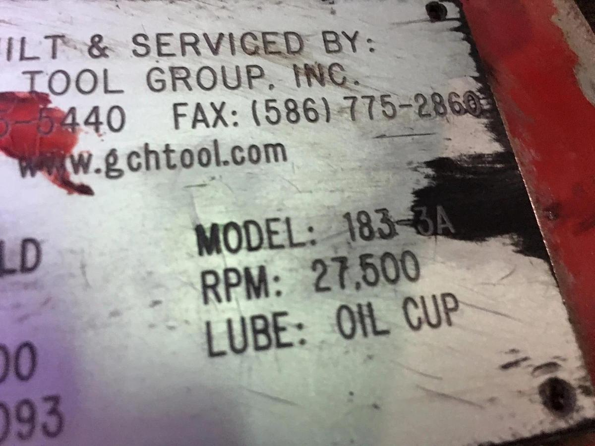 Used Heald Red Head Internal Grinding Spindle Model 183 27,500 RPM