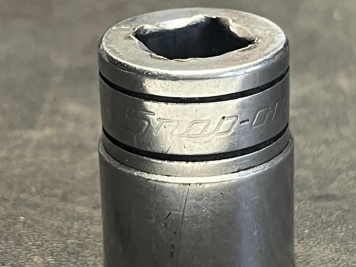 Used Snap On Tools F201 5/8" SAE Flank Drive Shallow Socket 3/8" Drive 12 Point USA