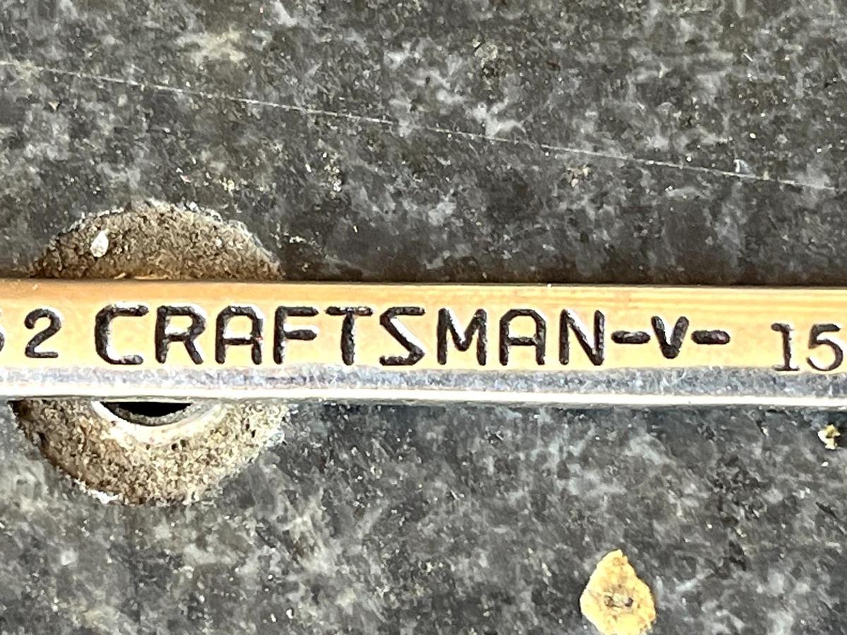 Used Craftsman  7/32" x 15/64"  12 Point Midget Ignition Combination Wrench