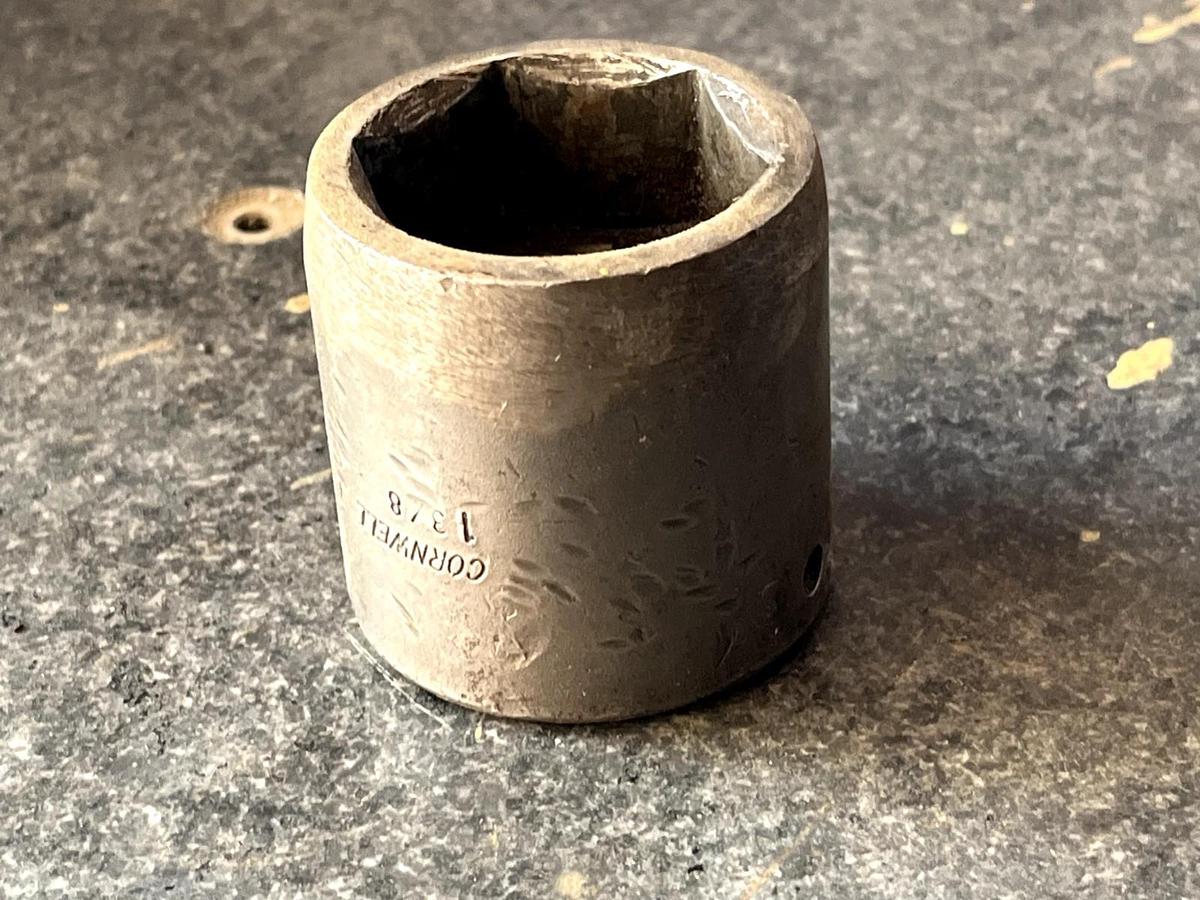 Used CORNWELL TOOLS P3244 - 1-3/8" SOCKET 1/2" DRIVE 6 POINT MADE IN USA TOOL