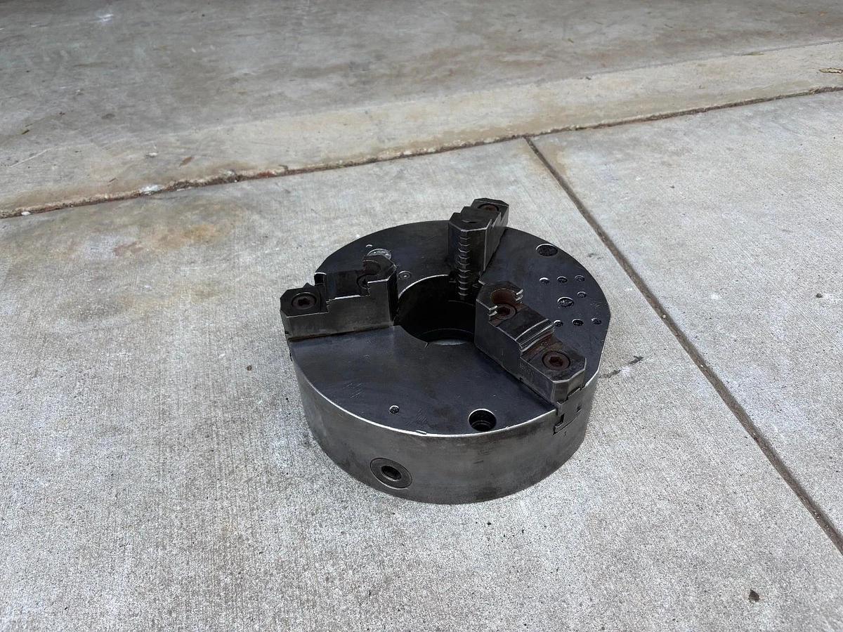 Used PHASE 2,  10 1/2" 3-Jaw Chuck 3 1/2" Hole Self Centering Jaws