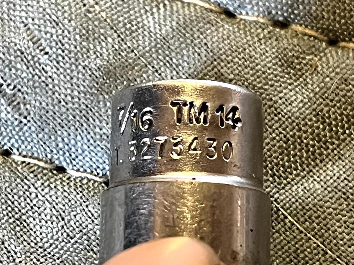 Used Snap-On Tools 6 Point 1/4" Drive SAE 7/16" Shallow Socket TM14 Chrome USA