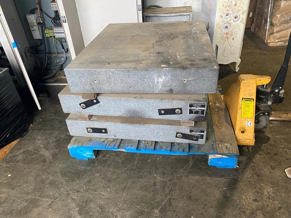 Used Standridge Grade-A Black Granite Surface Plate 40" x 34.5" x 6.5"