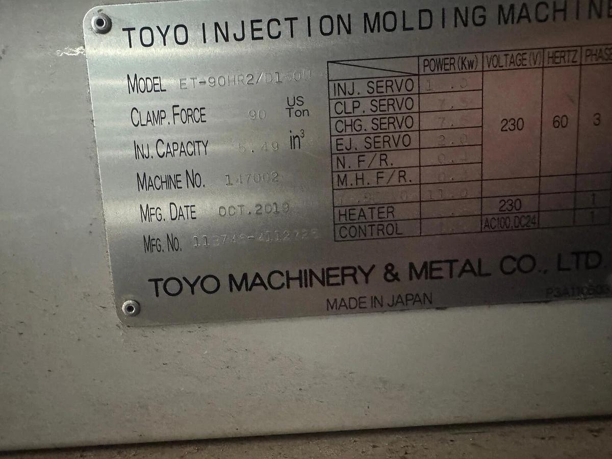 Used 90 Ton Toyo Vertical Rotary Injection Molding Machine New 2019
