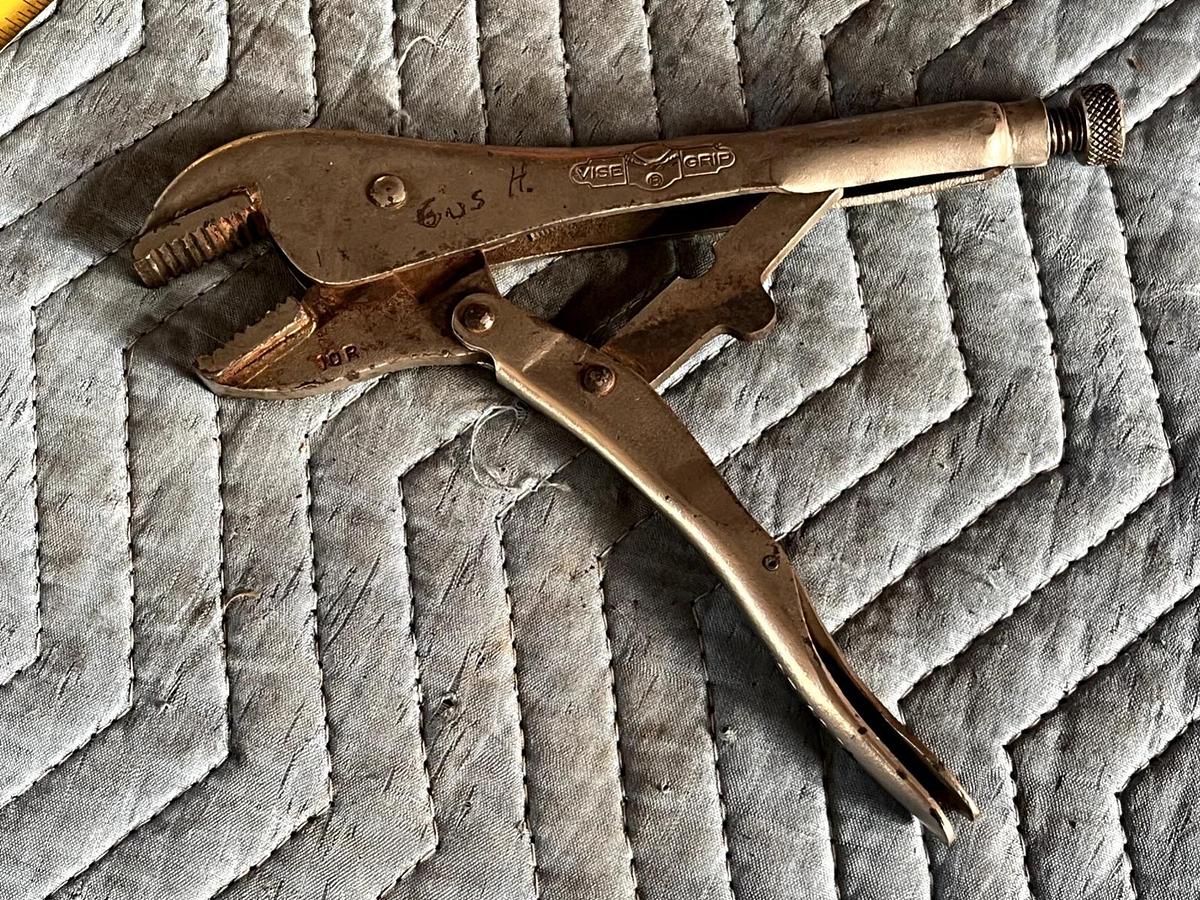 Used Vintage No. 10R PETERSON-DEWITT MFG. CO. VISE-GRIP Locking Pliers USA MADE