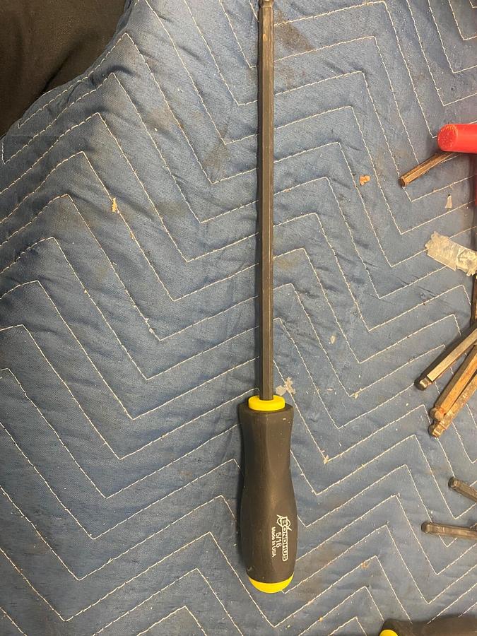 Used BONDHUS PROTANIUM HIGH TORQUE STEEL BALL DRIVER 3/8 SHAFT 15" OVERALL