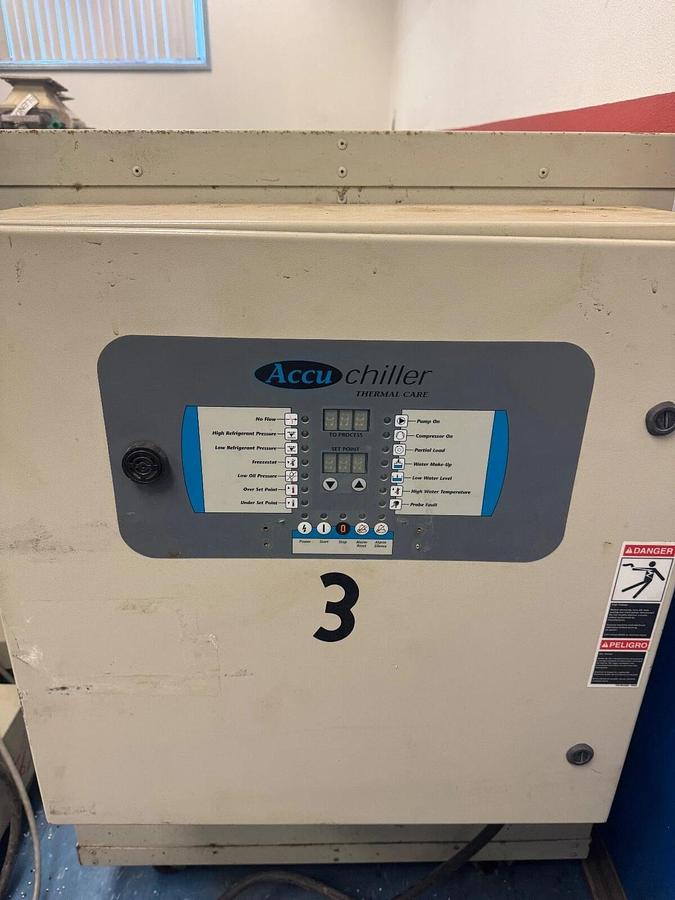 Used Thermal Care SQ2W0504 Chiller 460V 3PH R-22 30-75°F