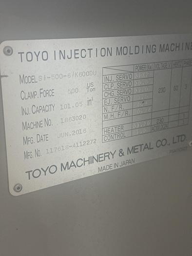 Used 2016 Toyo Si-500-5/K600DU