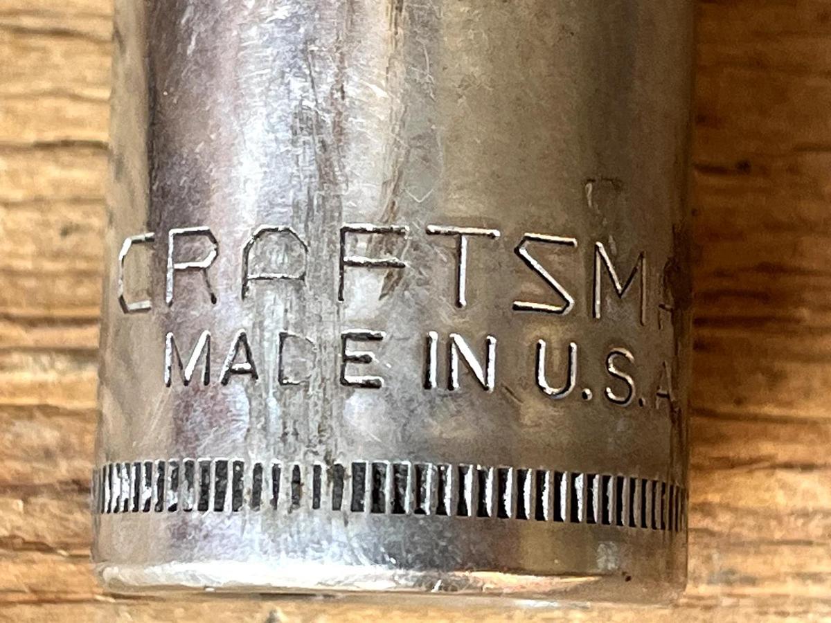 Used Craftsman 1/2" Drive 19MM 12 Point Shallow Socket Metric G2 44238 USA